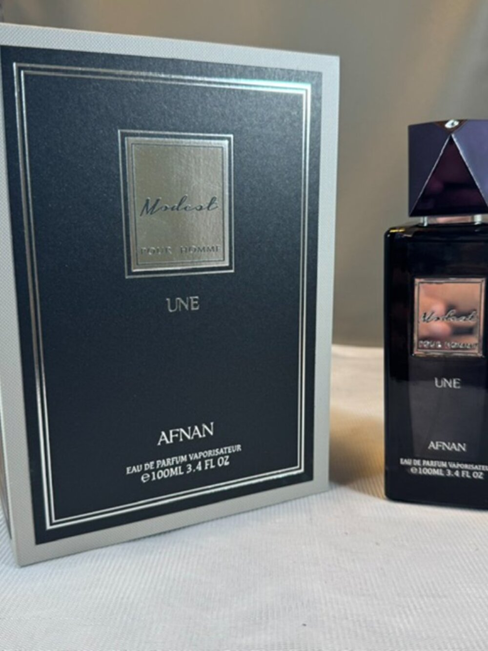 Afnan Modest Une Pour Homme Eau De Parfum for Men 3.4 Oz Open Box $70